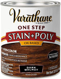 Varathane One Step Stain + Poly, Quart - Dark Walnut
