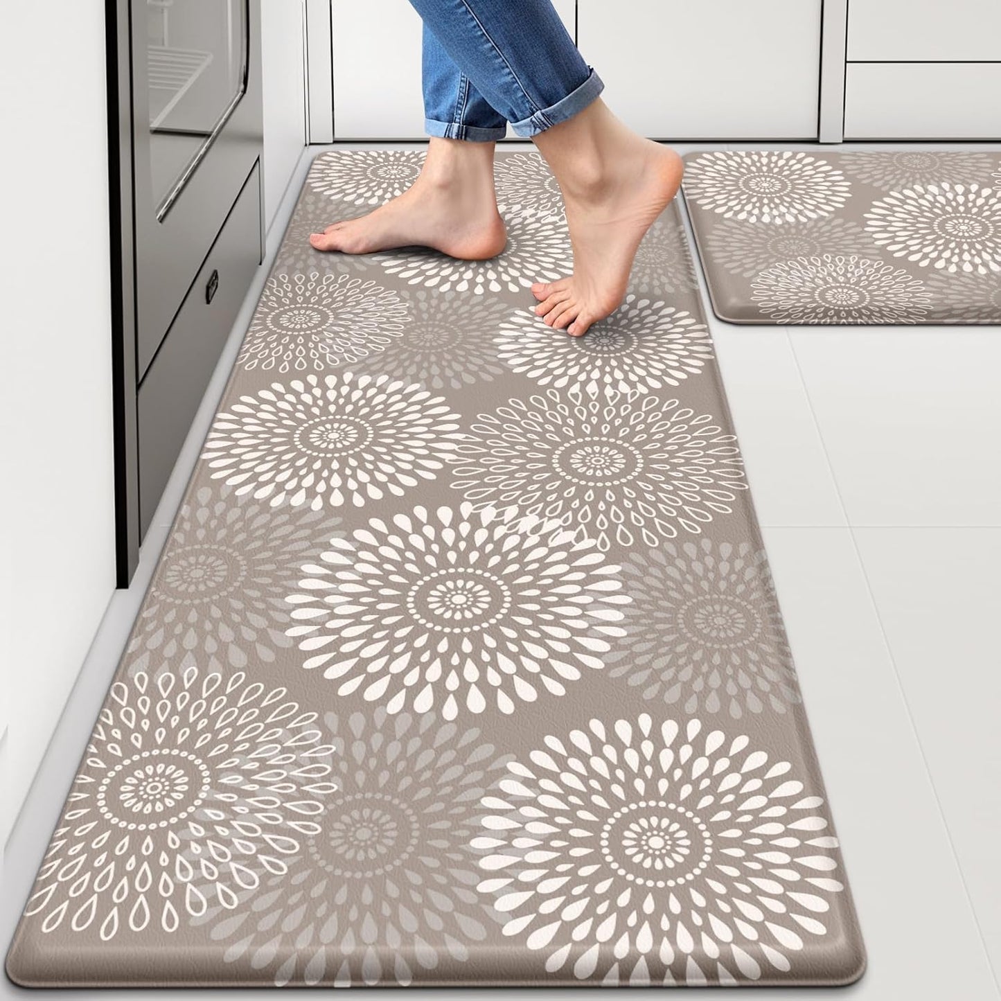 LuxStep Anti-Fatigue Kitchen Mats for Comfort and Safety