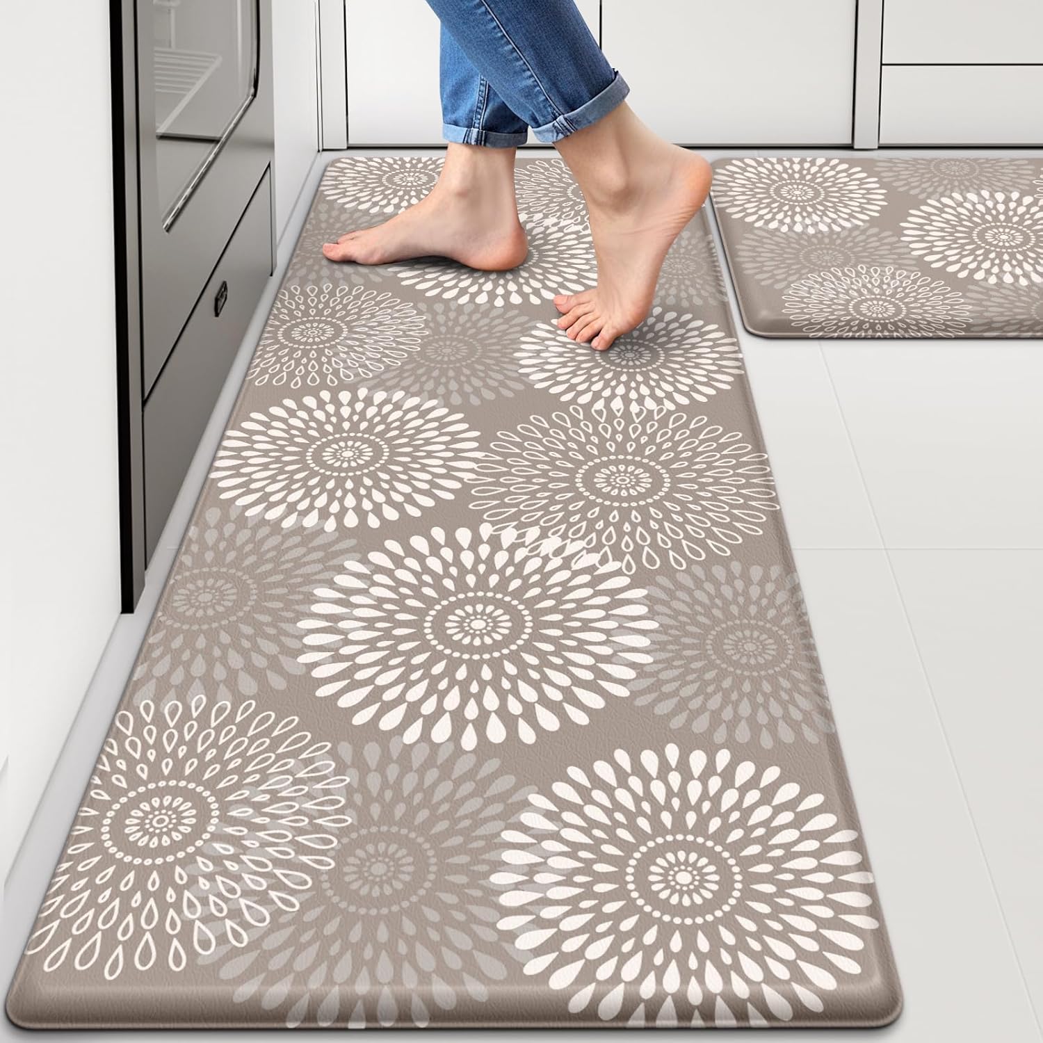 LuxStep Anti-Fatigue Kitchen Mats for Comfort and Safety