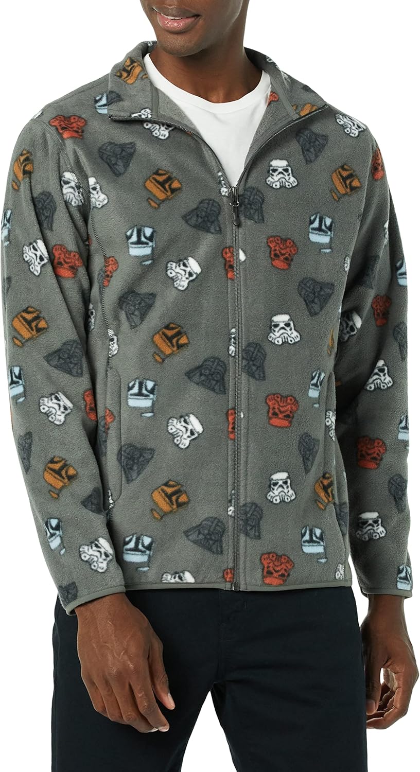 Disney Marvel Star Wars Men's Polar Fleece Full-Zip Jacket