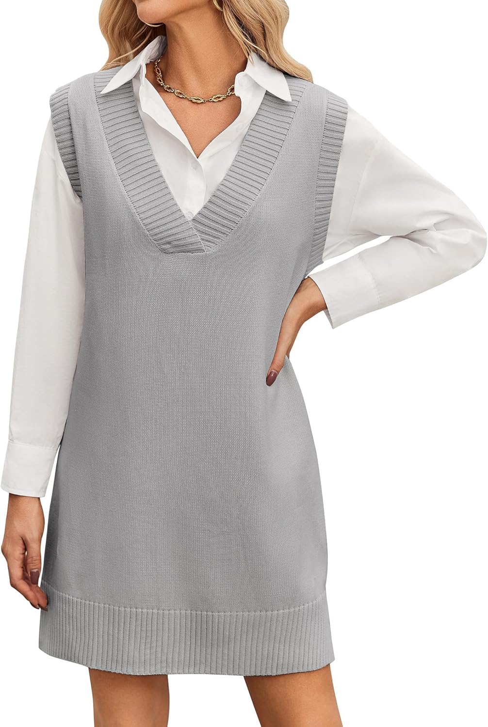 Stylish Zeagoo Women Sweater Vest Dress for Fall Fashion 2025