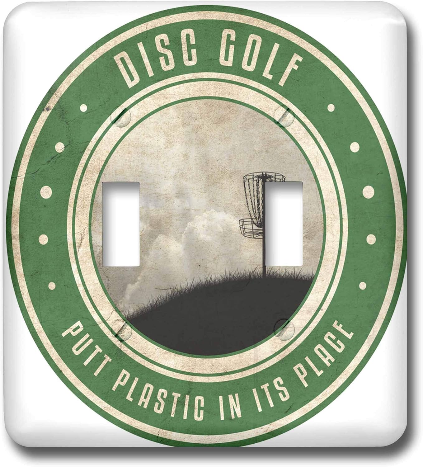 3dRose Frisbee Disc Golf Basket Double Toggle Switch