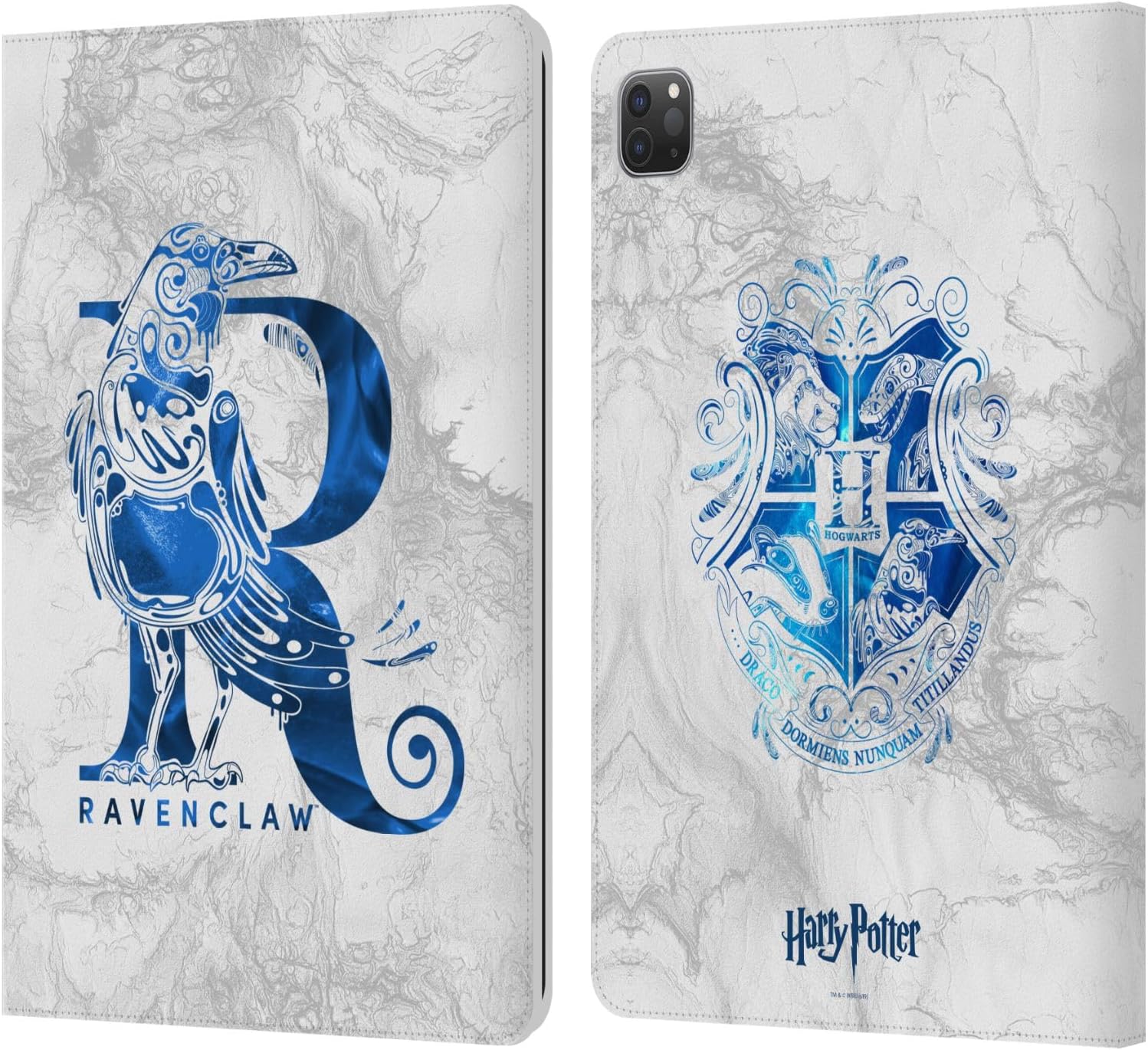 Harry Potter Ravenclaw Aguamenti Leather Wallet Case for iPad Pro
