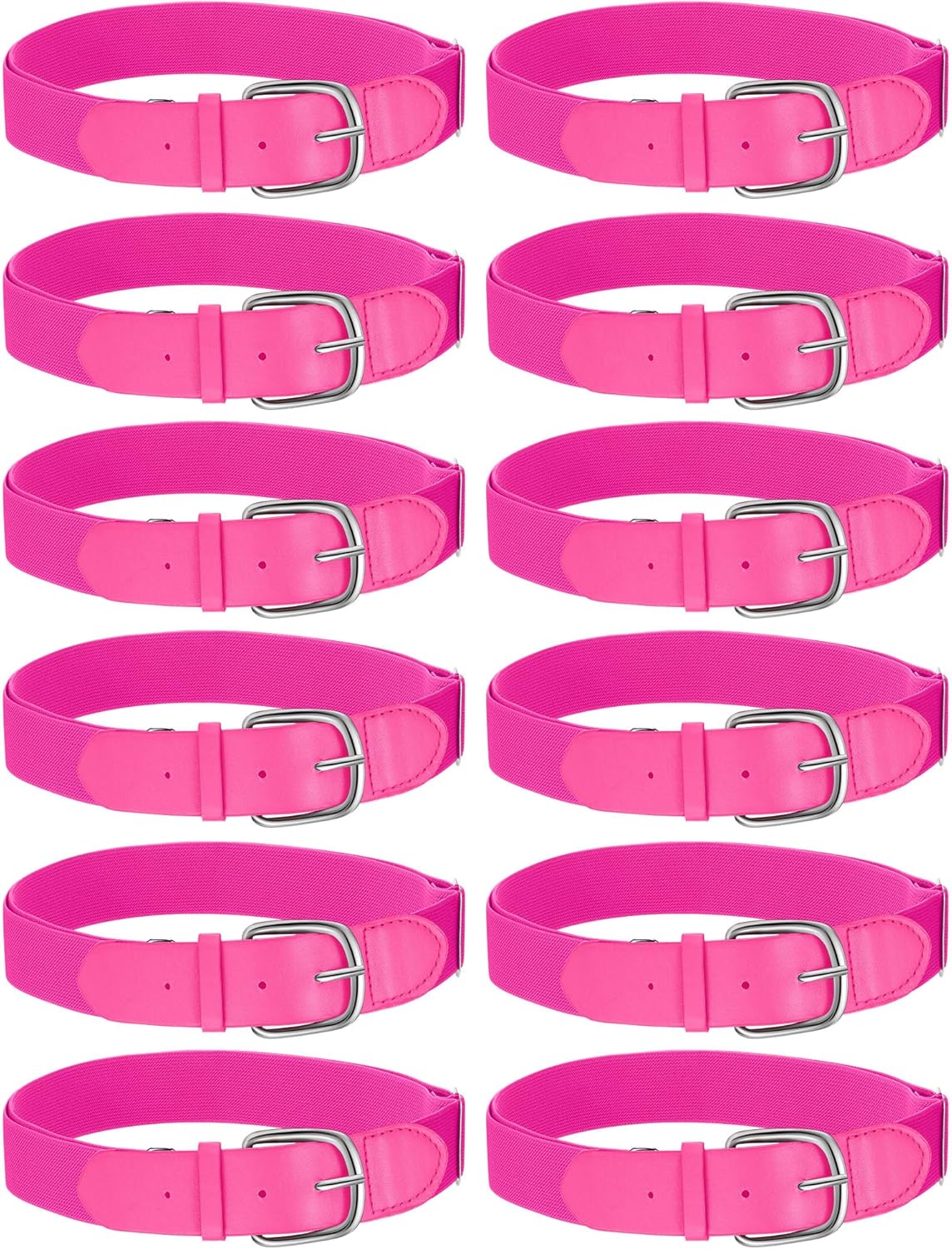 Hercicy 12 Pcs Baseball Belts for Adults and Youth Adjustable