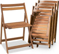 Acacia Wooden Chairs Set of 4 by VICTORY RELAX for All Occasions