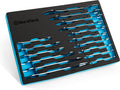 Super-thin Open End Wrench Set SAE & Metric - Slim 16-Piece Kit