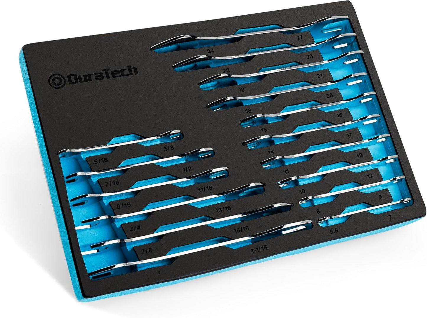 DURATECH Super-thin Open End Wrench Set for Tight Spaces