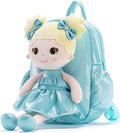 Lazada Toddler Backpack Lake Blue 11 in - Cute Plush Doll Pack