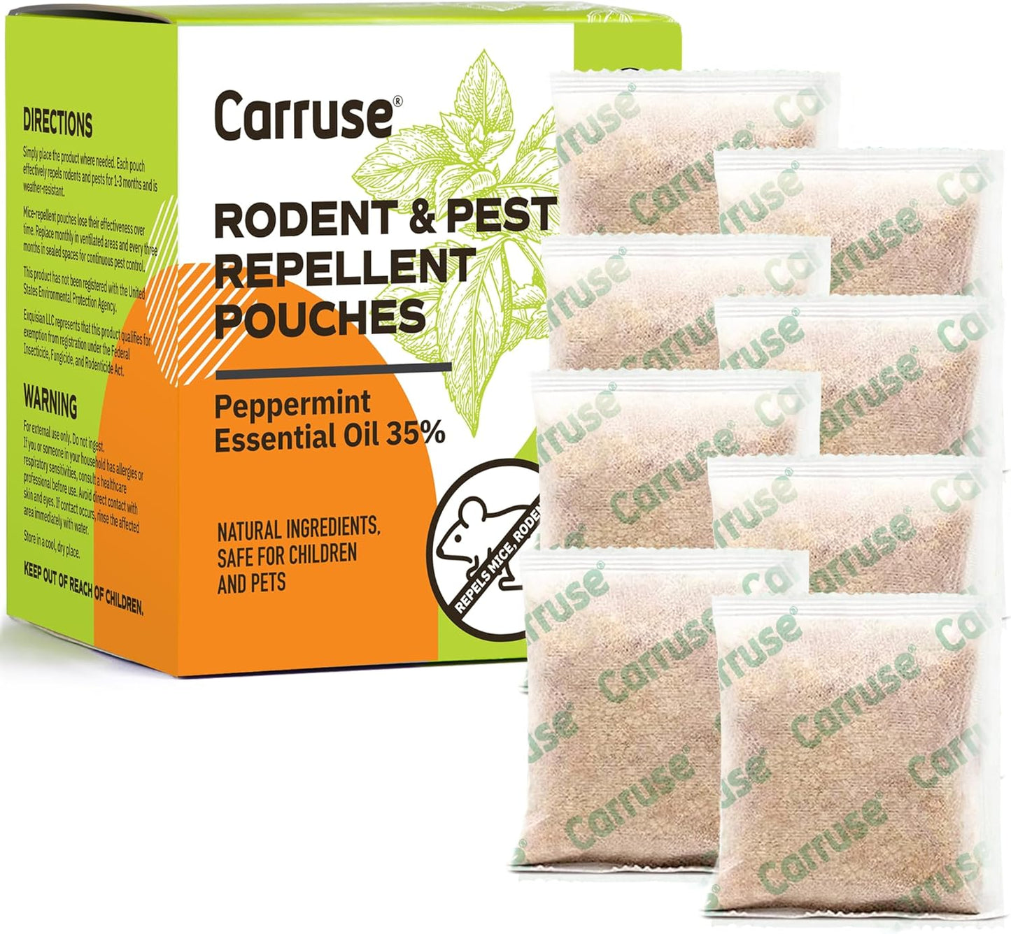 Ultra Potent Mouse Repellent Pouches by CARRUSE