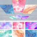 Fluorescent Light Covers 6 Pack 4 x 2 ft Marble - Reduce Glare & Eye