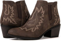 Women's Vegan Cowgirl Boots Short Ankle Pull On Low Heel - Comfortable
