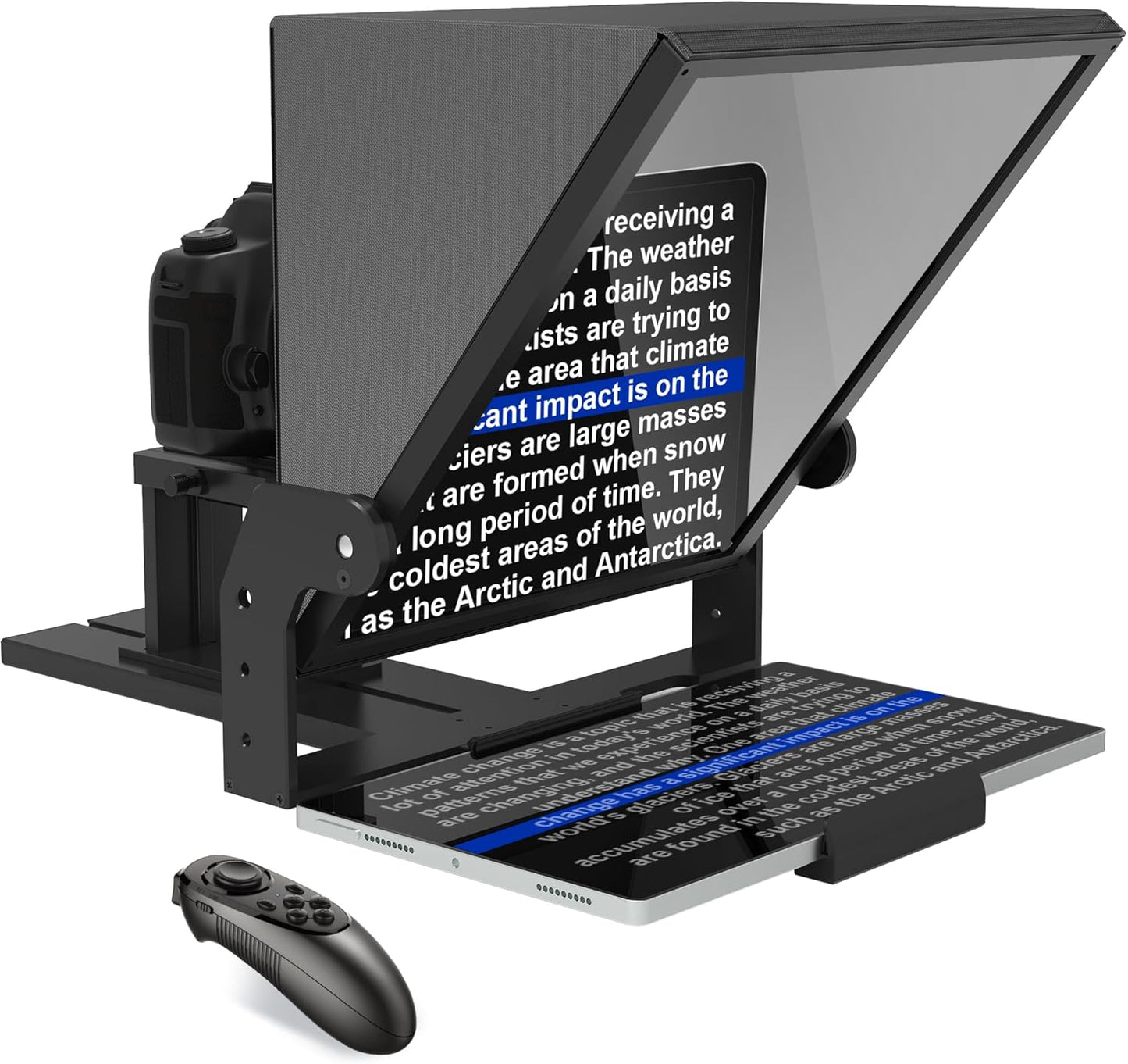 Aluminum Alloy 13 Inch Teleprompter with Remote Control Features