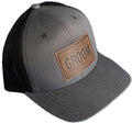 Bride and Groom Leather Patch Trucker Hat for Couples - Handmade