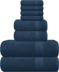 Ultra Soft 8-Piece Towel Set Mineral Blue - Oversized Cotton Towels