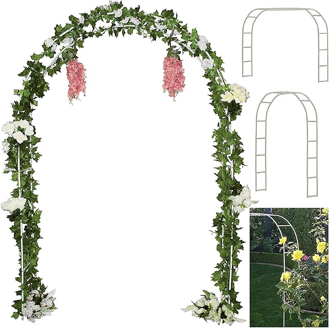 Tytroy 7ft 6in Reconfigurable Metal Garden Wedding Arch Arbor