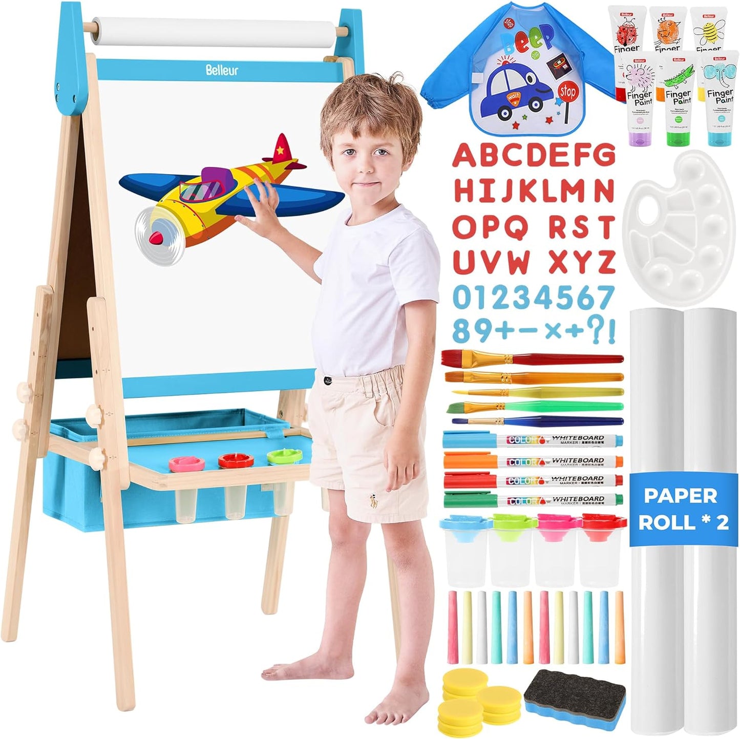 All-in-One Art Easel for Kids with Adjustable Design