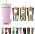 To Go Buddy 30 oz Stainless Steel Tumbler - Pastel Pink - Travel Ready