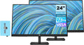 HP 24 in Full HD Monitor Bundle with Docztorm Dock - Dual Pack