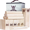 Kubb Viking Clash Yard Game Set - Regulation or Backyard Choice