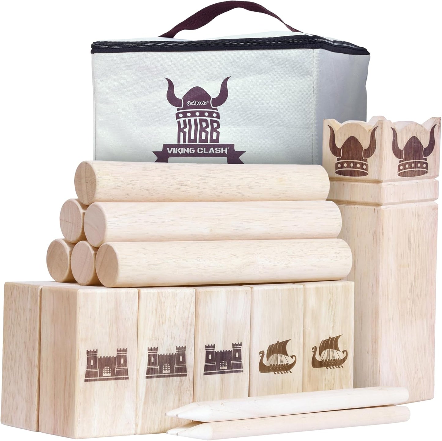 GoSports Kubb Yard Game Set for Outdoor Fun and Competition