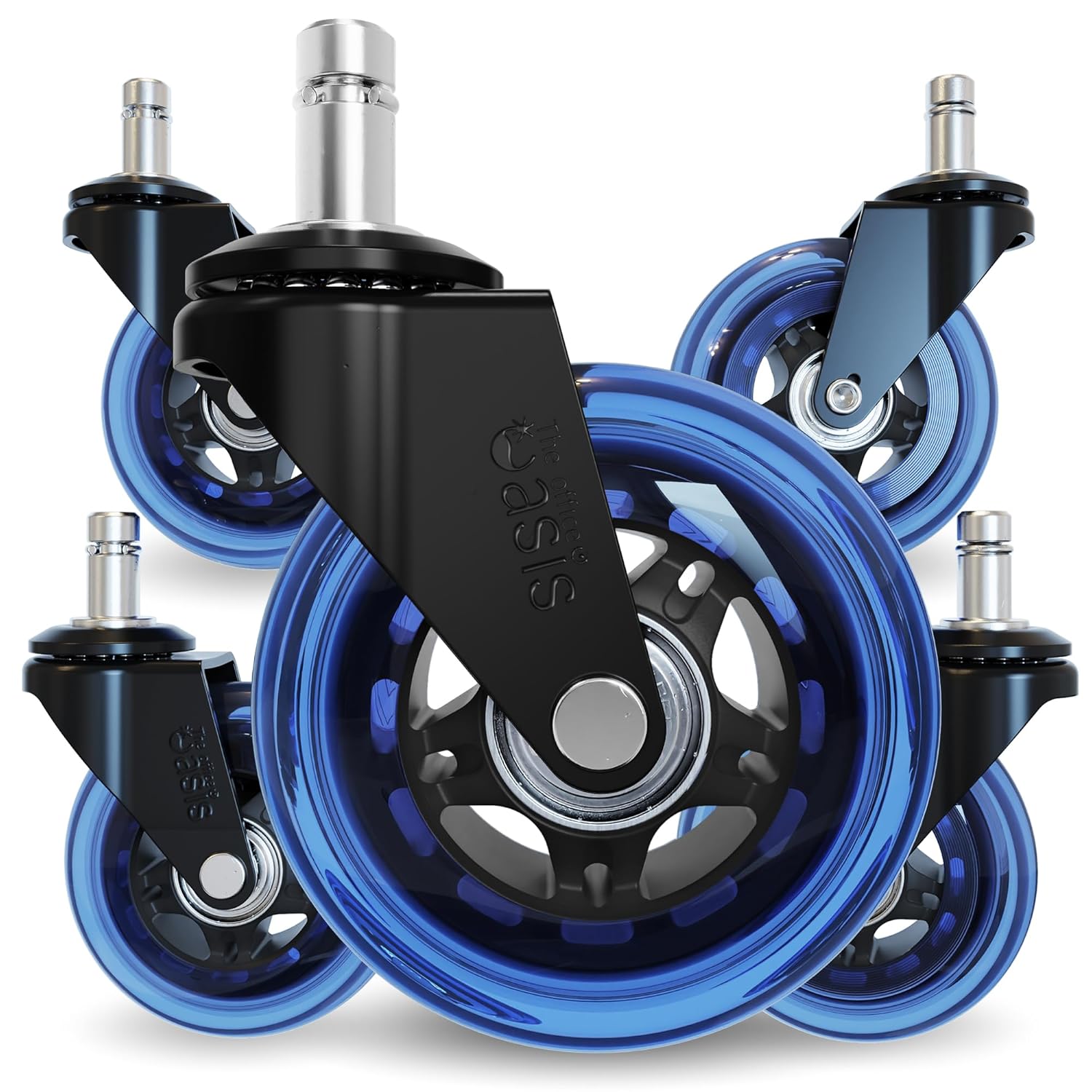 The Office Oasis Rollerblade Office Chair Wheels for Smooth Rolling