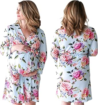 Posh Peanut Maternity Robe for Nursing and Hospital Use