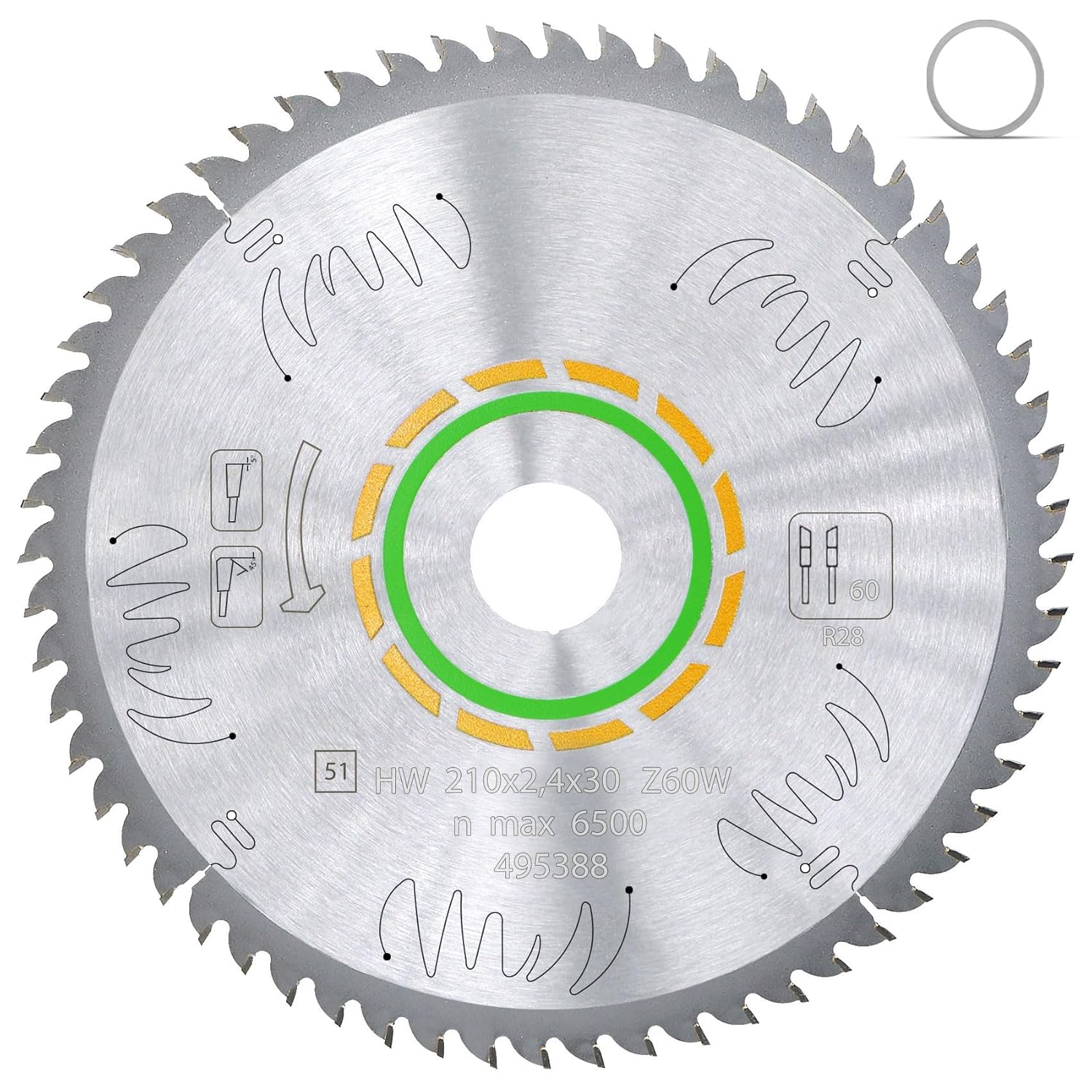 Upgraded 495388 Universal General Purpose Blade for Miter Saws