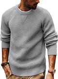 PJ PAUL JONES Mens Crewneck Waffle Knit Pullover Sweater - Comfortable