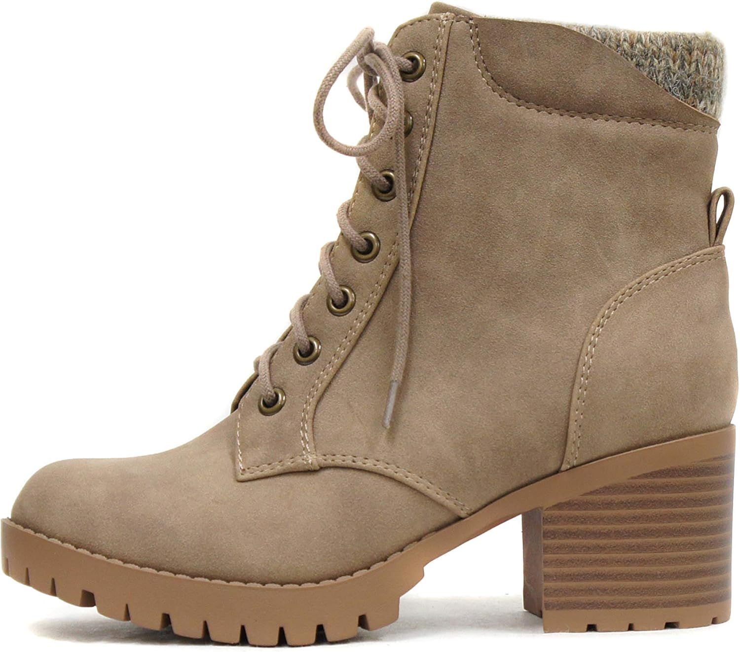 Soda Single Lug Sole Chunky Heel Combat Ankle Boot Review