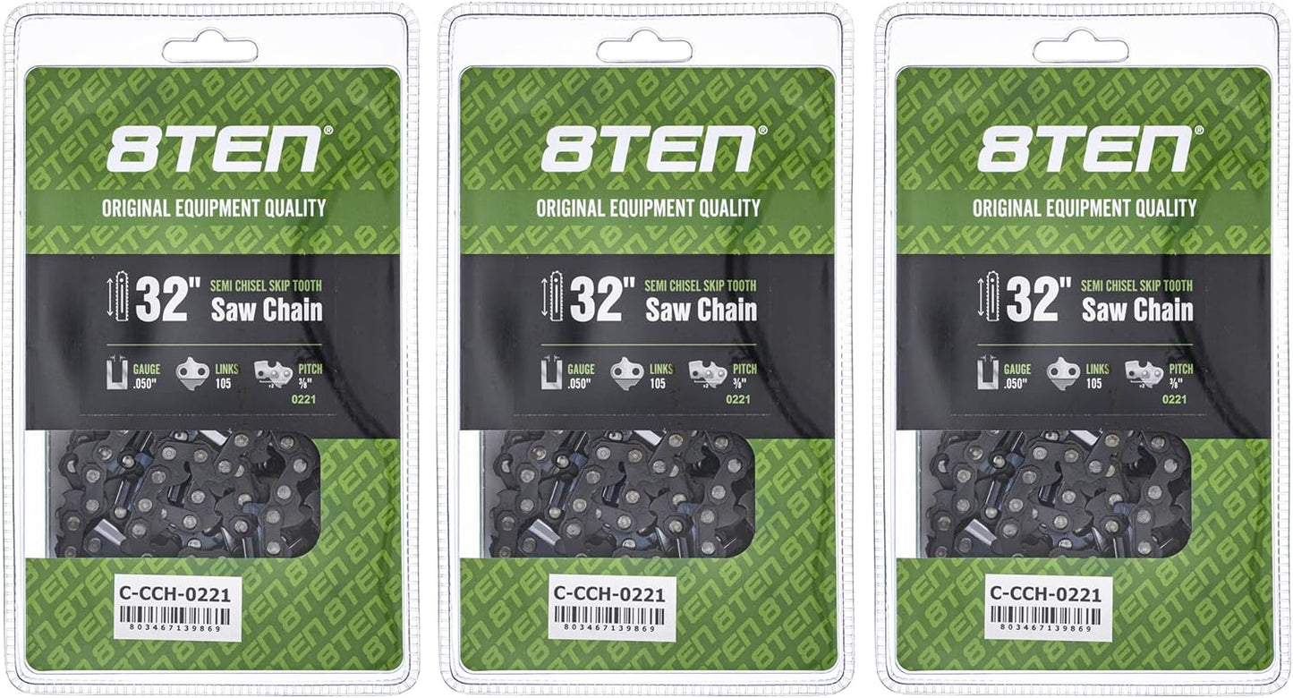 Semi Chisel Skip Tooth Chainsaw Chain 32 Inch for Husqvarna