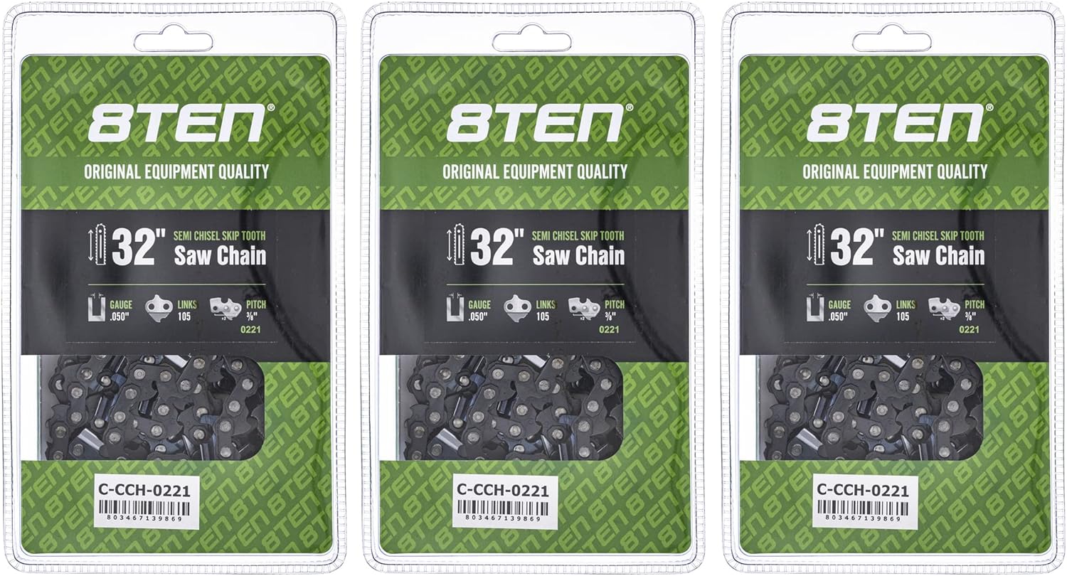 Semi Chisel Skip Tooth Chainsaw Chain 32 Inch for Husqvarna