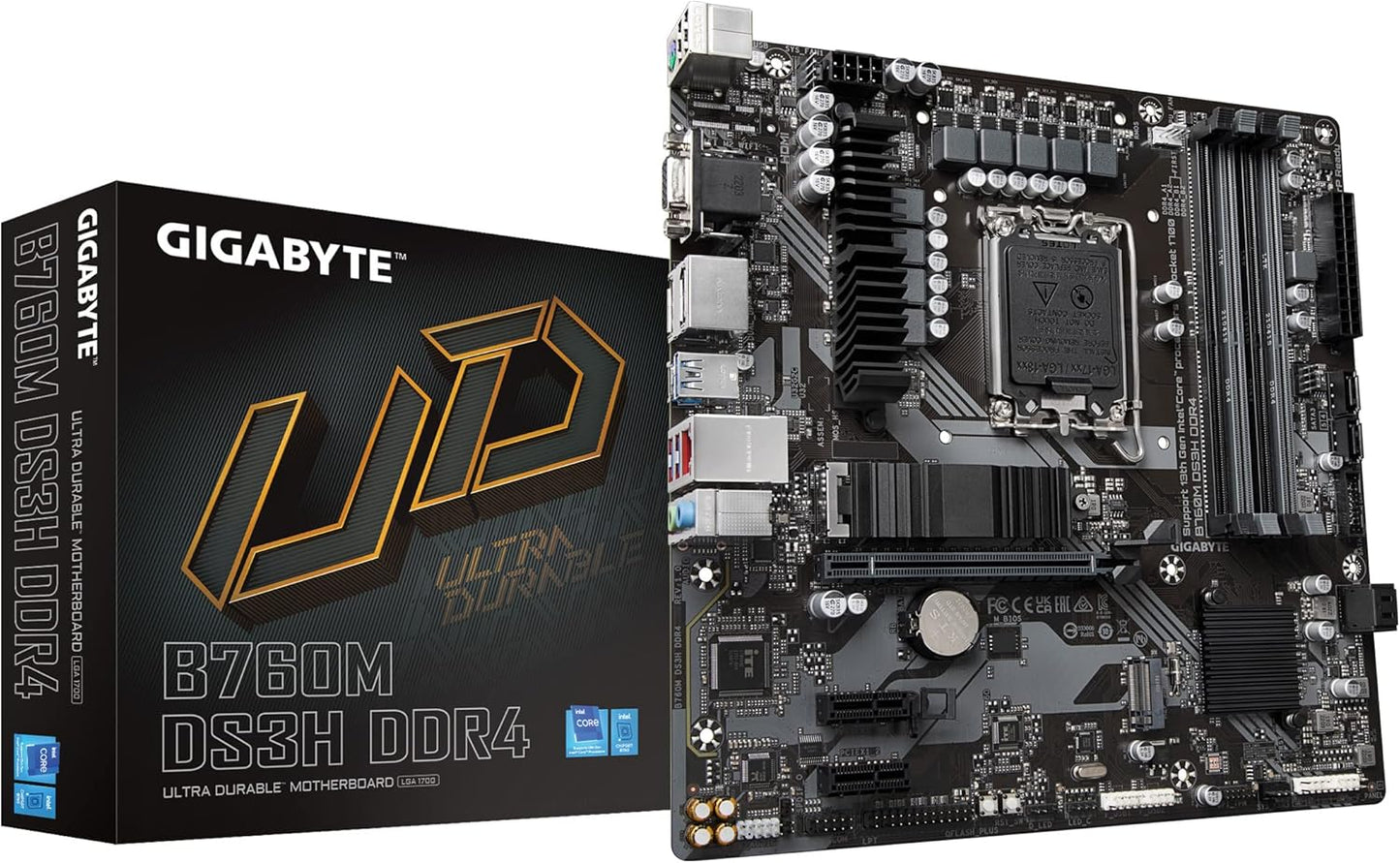 GIGABYTE B760M DS3H DDR4 Gaming Motherboard with Advanced Features