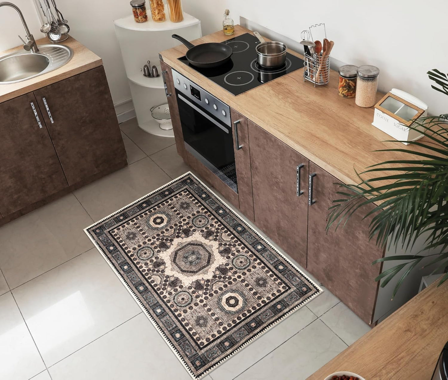 Keen Home Design 2x3 Rug - Vintage Machine Washable Entry Rug