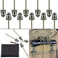 Tactical Gear Clip Molle Web Dominators Pack of 10 - Strap Management