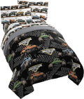 Monster Jam Tracks Full Bed Set - Soft Microfiber Comfort