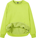 MAGCOMSEN Women's Fleece Lined Sweatshirt Crewneck - Warm Everyday etc