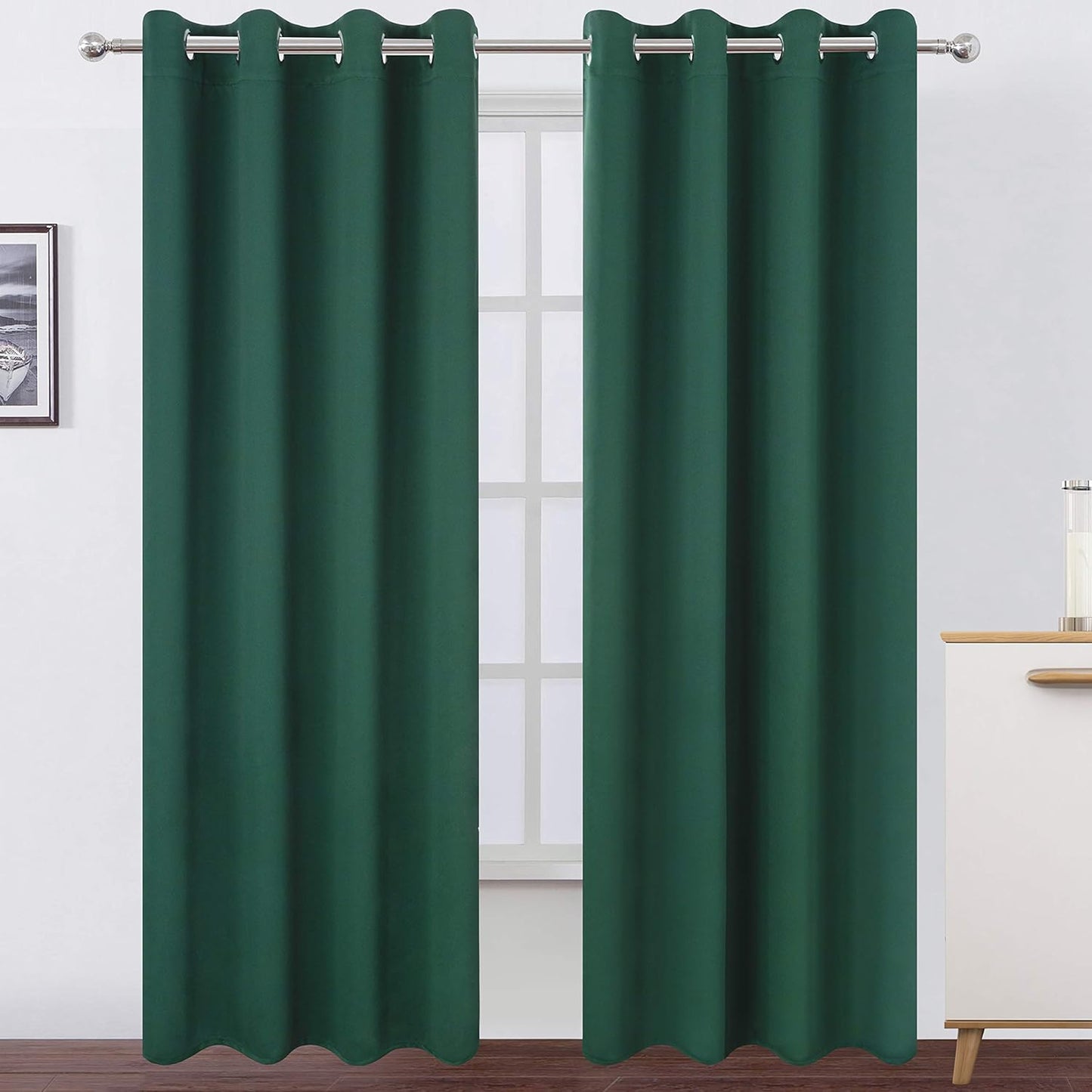 LEMO Blackout Curtains 66 x 84 inch Set of 2 Panels for Privacy