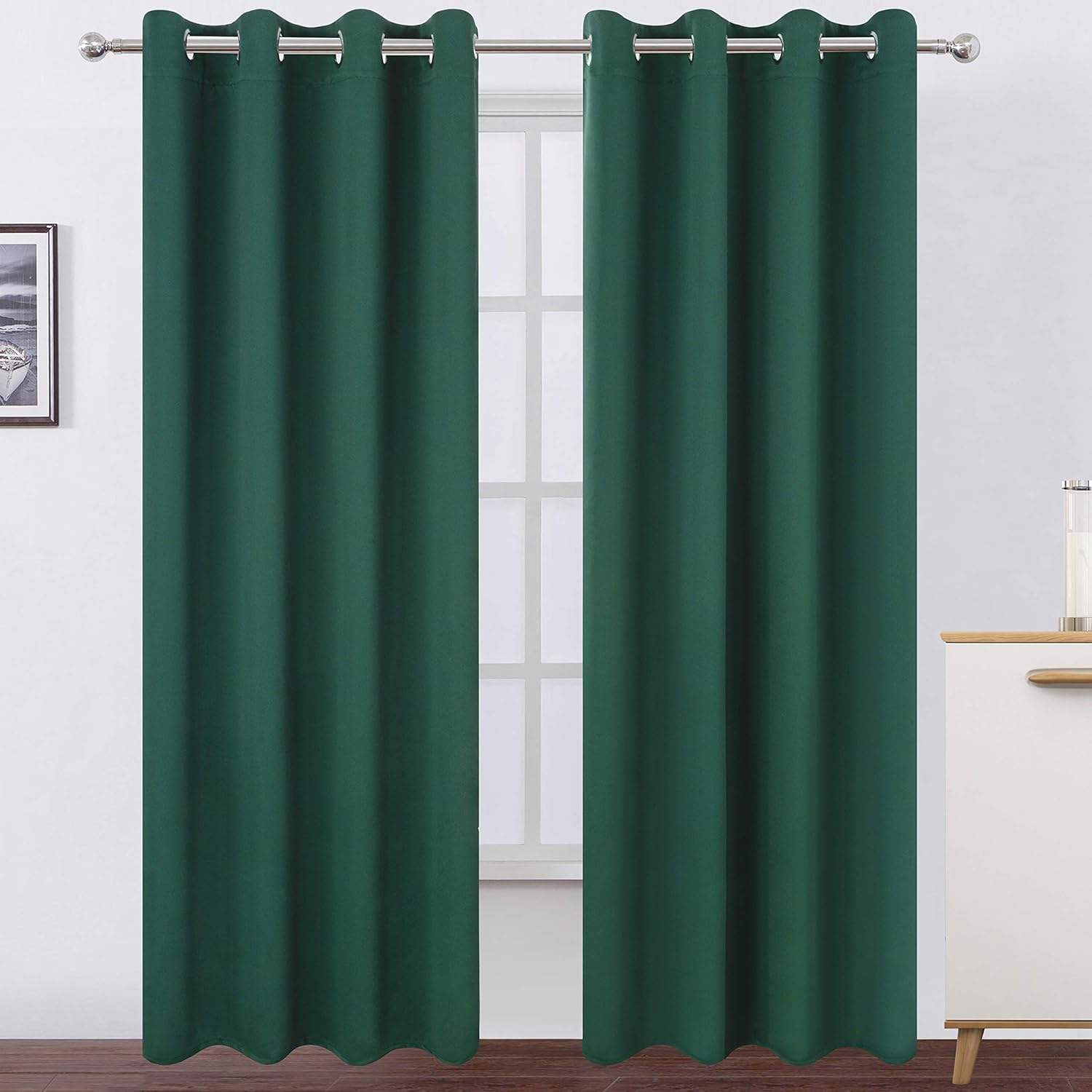 LEMO Blackout Curtains 66 x 84 inch Set of 2 Panels for Privacy