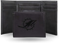 Rico Industries Tri-Fold Black Wallet - Durable Team Logo