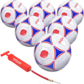 GoSports Premier Soccer Ball 6 Pack Size 4 - Durable Training Set