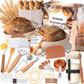Sourdough Starter Kit with Round & Oval Banneton Baskets - Complete