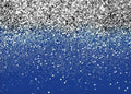 Blue and Silver Bokeh Backdrop 10x8 ft - Event Photography