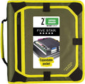 Five Star Zipper Binder 2 Inch 3-Ring with Expansion Panel - Organized