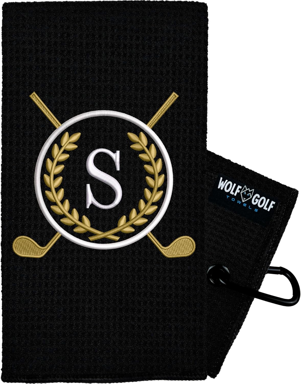 Custom Monogram Golf Towel - Personalized Golf Gift