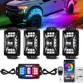 RGB Rock Lights with App Control for Trucks and Off-Road Vehicles
