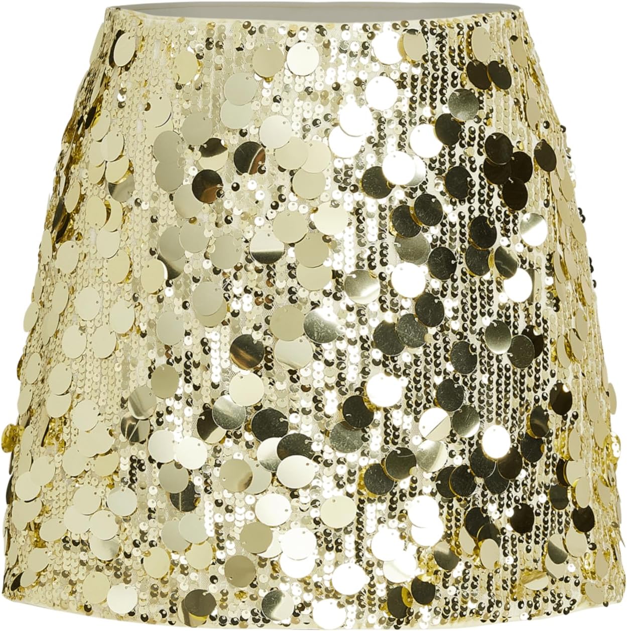 CIDER Sequin Mid Waist Sparkle Skirt for Party Nights Out