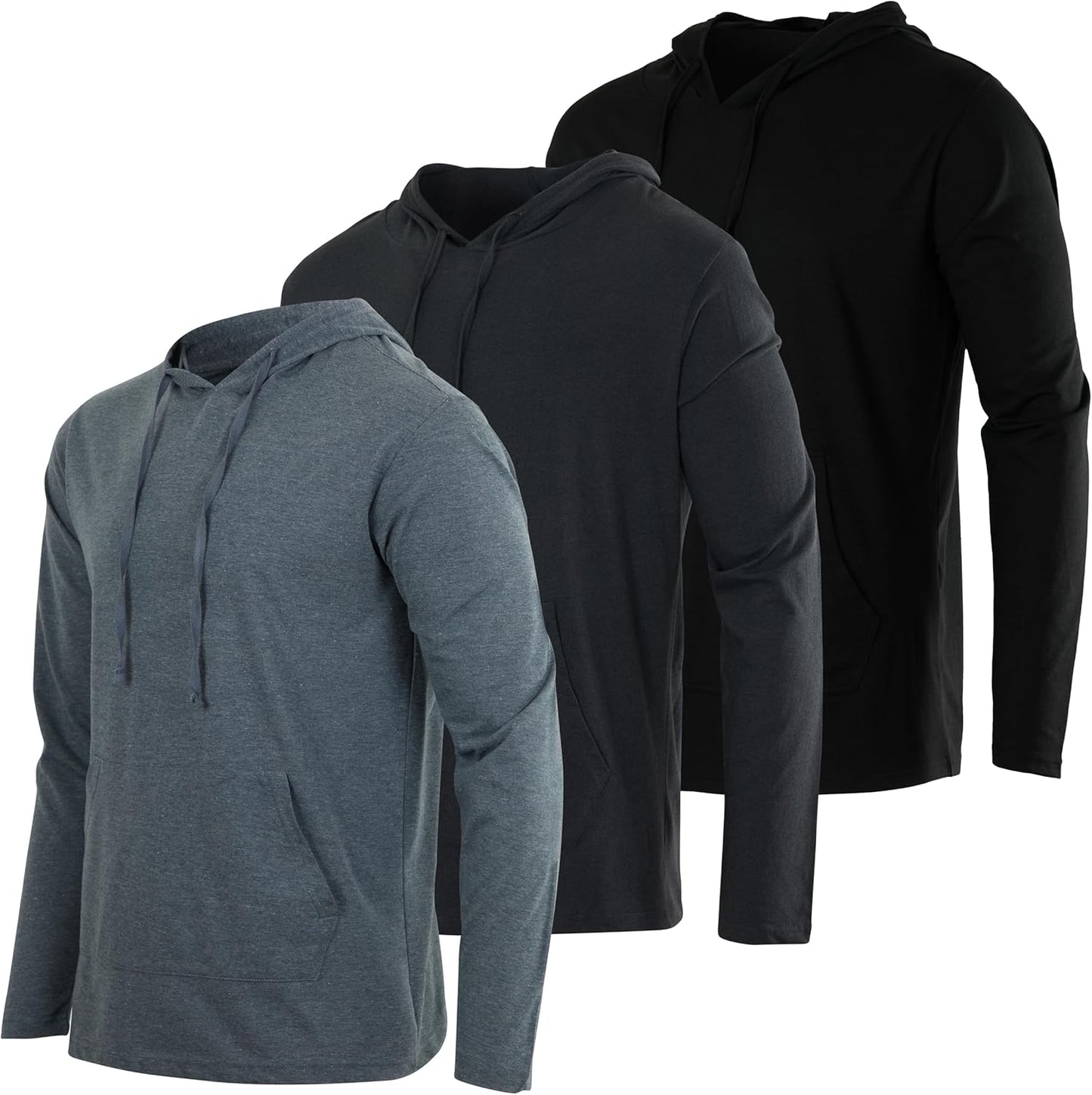 Men's Cotton Lightweight Casual Pullover Hoodie with Pocket