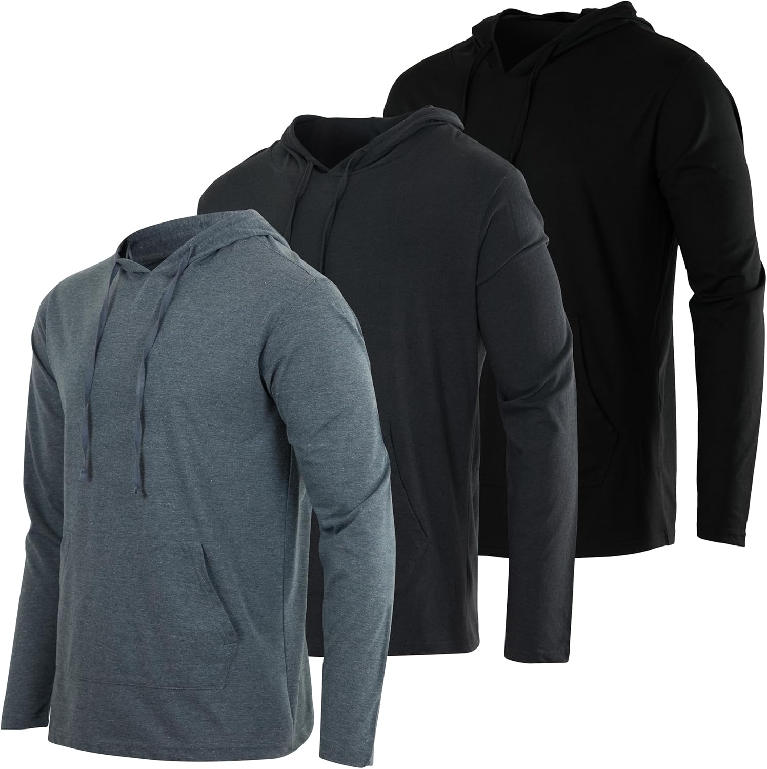 Men's Cotton Lightweight Casual Pullover Hoodie with Pocket