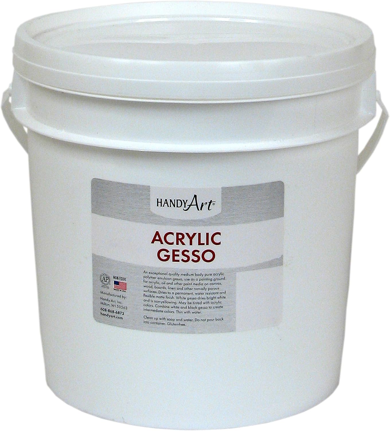 Handy Art Student Acrylic Gallon Black Gesso for Artists