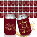 50 Pieces Burgundy Wedding Can Cooler Sleeves - Bulk Party Favors